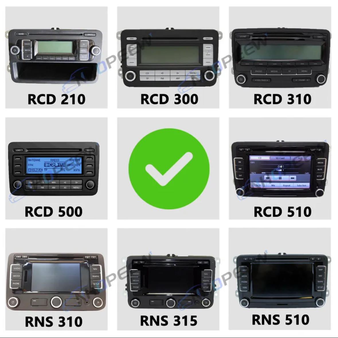 VolksWagen - 9" Apple CarPlay & Android Auto Head Unit