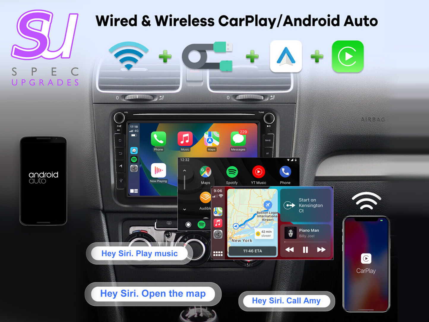 *PRE-ORDER* VolksWagen - 8 inch Apple CarPlay/Android Auto Car Radio