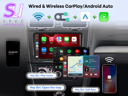 VolksWagen - 9 inch Apple CarPlay/Android Auto Car Radio