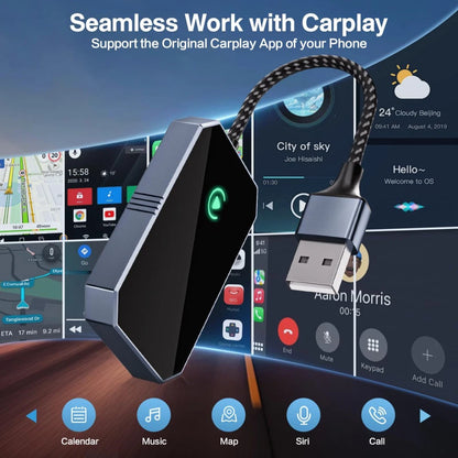 Wireless CarPlay Adapter Dongle, for Factory Wired CarPlay Cars - Plug Play