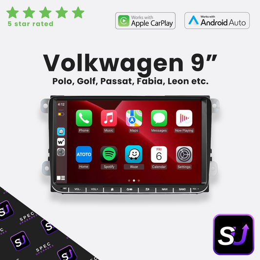 VolksWagen - 9" Apple CarPlay & Android Auto Head Unit