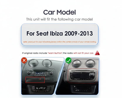 Seat Ibiza 6J - 7" Apple CarPlay & Android Auto Head Unit